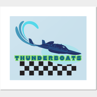 Thunderboats! Seattle Summer Hydroplane Style Posters and Art